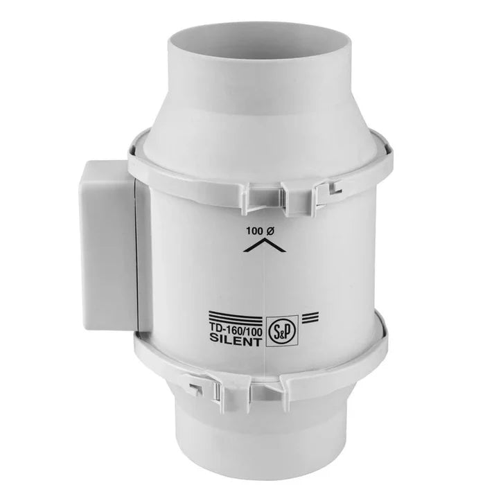 Envirovent SILMV160/100T 100mm Inline Fan with Timer